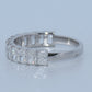 1.94-carat radiant-cut emerald centerpiece complemented by lab-grown diamond