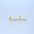 14K Gold | YG Bar Earrings