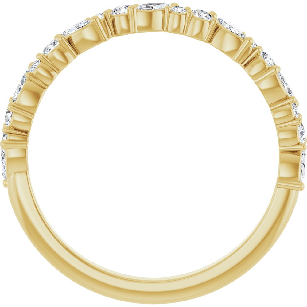 14K Gold | Lab Diamond Wedding Anniversary Band