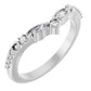 14K Gold | Lab Diamond Wedding Contour Band
