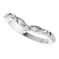 14K Gold | Lab Diamond Wedding Contour Band
