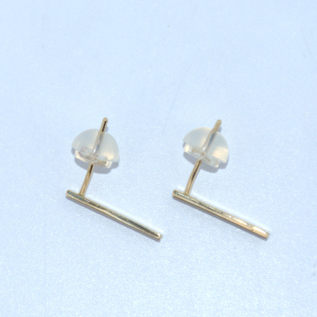 14K Gold | YG Bar Earrings