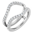 14K Gold | White Gold 5/8 cttw Lab Diamond Ring Guard