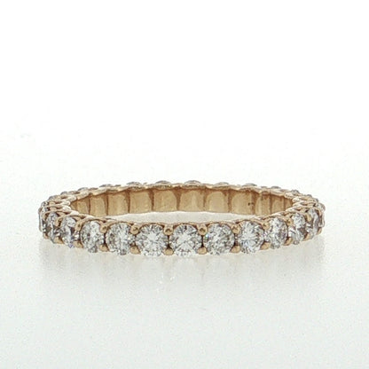 14KGold1.497cttwRoundEternityLabDiamondWeddingAnniversaryBand