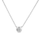 Diamond necklace on a white background