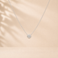 14K Gold | .05ct Natural Diamond Bezel Set Necklace Simple Modern Minimalist