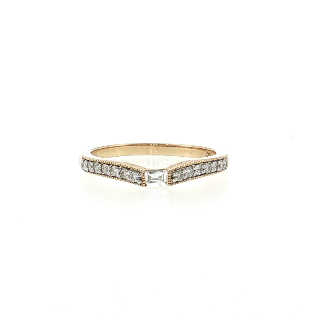 14K_Gold_0.25cttw_YG_Shadow_Band_with_Bgt_Center_Natural_Diamond_Wedding_Band