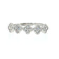 14K Gold | 0.28 cttw Natural Diamond Florette Clover Ring white gold