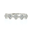 14K Gold | 0.28 cttw Natural Diamond Florette Clover Ring white gold