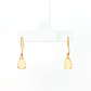 14K Gold | 1.30CT Pear Shaped Opal Earrings in Yellow Gold