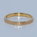 14K Gold | 2.5mm Stackable Ring Assorted Finishes Chiseled