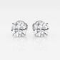 14K Gold | 2cttw WG Lab Diamond Round Studs with Screwbacks