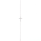 14K Gold | 7" Natural Diamond Cross Bracelet white gold