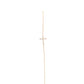 14K Gold | 7" Natural Diamond Cross Bracelet yellow gold