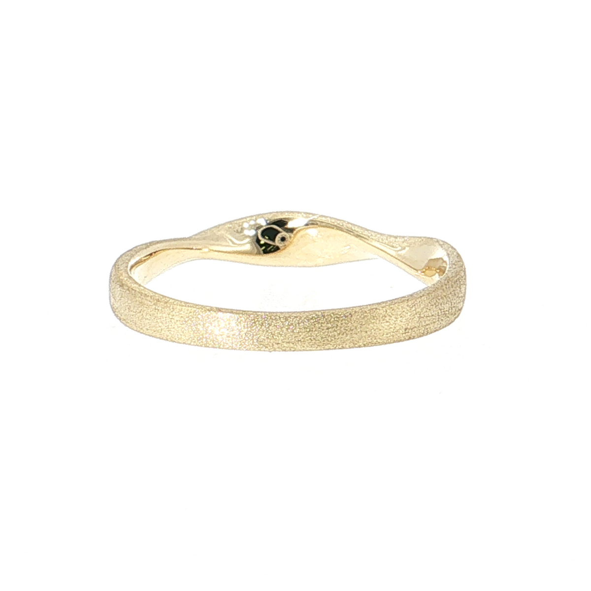 14K Gold Diamond Twist Ribbon Ring | 0.06 cttw Natural Diamonds