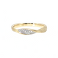 14K Gold Diamond Twist Ribbon Ring | 0.06 cttw Natural Diamonds