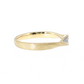 14K Gold Diamond Twist Ribbon Ring | 0.06 cttw Natural Diamonds