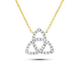 14K Gold | Gold Lab Diamond Trinity Necklace