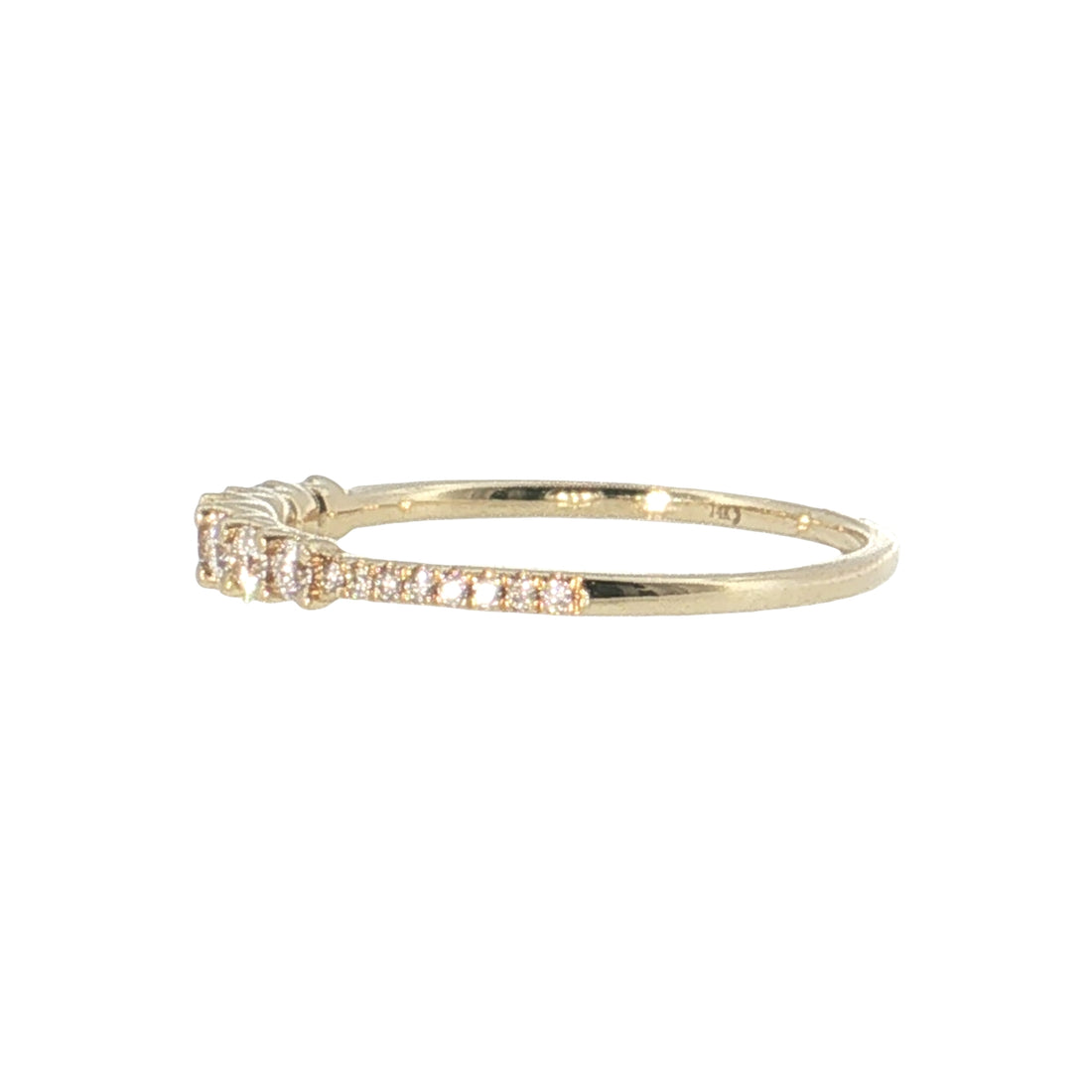 14K Gold Graduated Diamond Band | 0.37 cttw Natural Diamonds