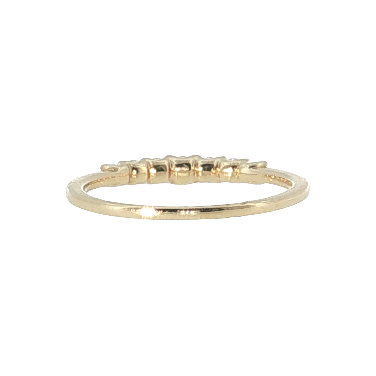 14K Gold Graduated Diamond Band | 0.37 cttw Natural Diamonds 