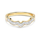 14K Gold | Lab Diamond Contour Band for Claddagh Ring