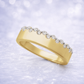 14K Gold | Natural Diamond Wedding Anniversary Band