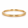 Gold ring on a white background