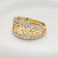 14K Gold | Trinity Ring with Lab Diamonds