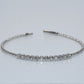 14K Gold | WG 0.97 ct Natural Diamond Flex Bezel Bangle Bracelet