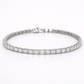 Diamond bracelet on a white background