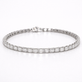 Diamond bracelet on a white background