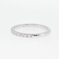 14K Gold | White Gold .35cttw Round Lab Diamond Half Eternity Wedding/Anniversary Band