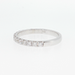 14K Gold | White Gold .55cttw Round Lab Diamond Half Eternity Wedding/Anniversary Band