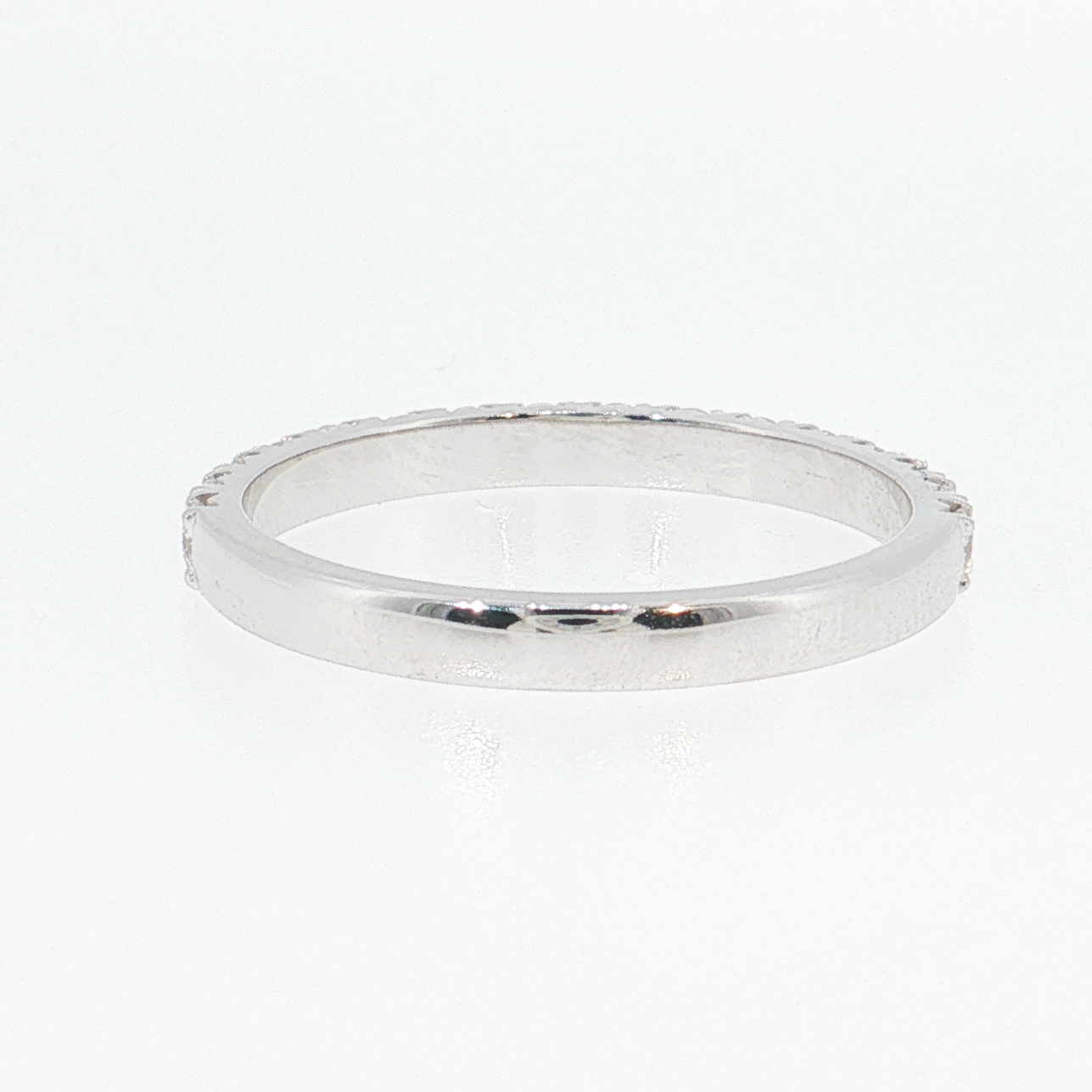 14K Gold | White Gold .55cttw Round Lab Diamond Half Eternity Wedding/Anniversary Band