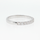 14K Gold | White Gold .55cttw Round Lab Diamond Half Eternity Wedding/Anniversary Band