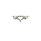 14K Gold | White Gold 0.06 cttw Lab Diamond French-Set Contour Band