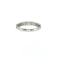 14K Gold | White Gold 1.08 CT Oval Brilliant Cut Diamond Half Eternity Wedding/Anniversary Band Back View