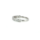 14K Gold | White Gold 1.08 CT Oval Brilliant Cut Diamond Half Eternity Wedding/Anniversary Band Side View 