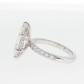 14K Gold | White Gold 3.05CT Marquise Brilliant Cut Lab Diamond with Hidden Halo and Pavé Band Engagement Ring