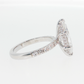 14K Gold | White Gold 3.05CT Marquise Brilliant Cut Lab Diamond with Hidden Halo and Pavé Band Engagement Ring