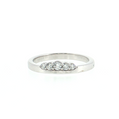 14K Gold | White Gold Tiara Diamond Wedding Band