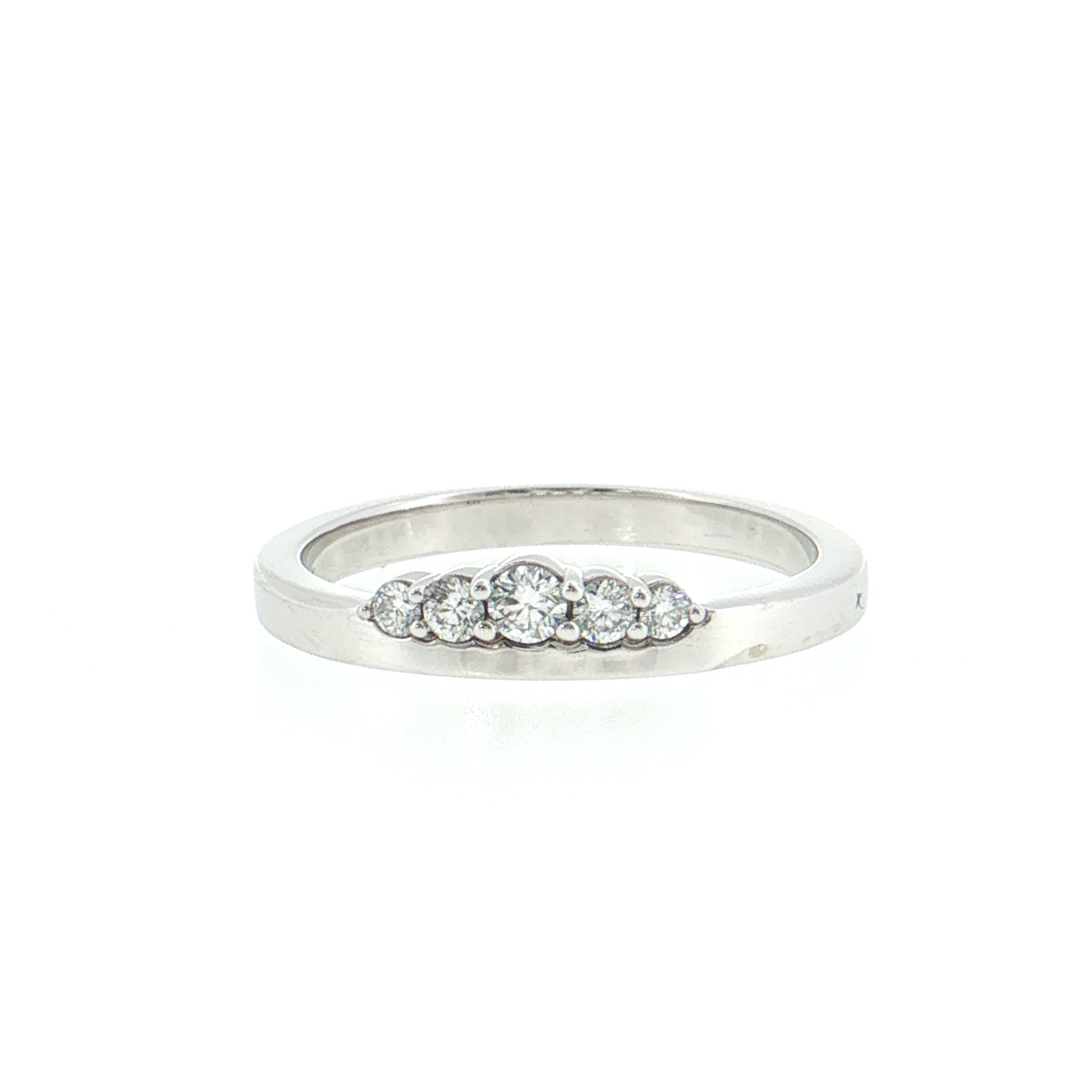 14K Gold | White Gold Tiara Diamond Wedding Band