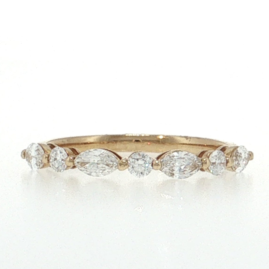 14K_Gold_YG_.594cttw_MarquiseRound_Lab_Diamond_WeddingAnniversary_Band