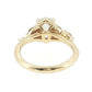 Gold ring with a diamond on a white background 14K Gold | YG 2.05ct Lab Oval with .15ct Pear & .25 Marquise Natural Diamond Accents Ring Engagement Ring 