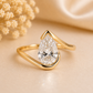 14K Gold | YG 2.10CT Pear Bypass Engagement Ring