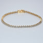 14K Gold | YG 3.82ct Lab Round Diamond 7 inch 3 Prong Tennis Bracelet