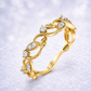 14K Gold | YG Lyria Leaves .21cttw Natural Diamond Wedding Band 