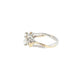 Two-tone diamond ring on a white background 14K Gold |Y/WG East-West 2.04 Lab Oval w/ .12ct Round Diamond Accents Engagement Ring 