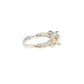 14K Gold |Y/WG East-West 2.04 Lab Oval w/ .12ct Round Diamond Accents Engagement Ring