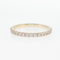 14K Gold | Yellow Gold .34cttw Round Lab Diamond Half Eternity Wedding/Anniversary Band